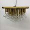 Mid-Century Gold Ceiling Lamp from Kalmar, 1970s 7