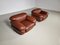 Sesann Lounge Chairs by Gianfranco Frattini for Cassina, 1970s, Set of 2 3
