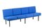 Blue Upholstery Bench Seat, 1960s, Image 1