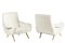 White Lounge Chairs by Marco Zanuso for Artflex, 1950s, Set of 2 1