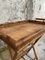 Tavolino Mid-Century pieghevole in bambù con maniglie, Italia, anni '70, Immagine 3