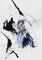 Lena Zak, terciopelo azul 3, acrílico sobre papel, 2020, Imagen 1