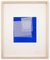 Tom Henderson, Moiré Cobalt Blue, Acrylic on Paper, 2019 1