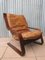 Danish Patchwork Leather and Bentwood Cantilever Easy Chair, 1970s, Image 1