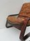 Danish Patchwork Leather and Bentwood Cantilever Easy Chair, 1970s, Image 9
