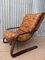 Danish Patchwork Leather and Bentwood Cantilever Easy Chair, 1970s, Image 6