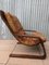 Danish Patchwork Leather and Bentwood Cantilever Easy Chair, 1970s, Image 5