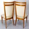 Mid-Century French Dining Chairs in Beech and Skai, 1950, Set of 6, Image 9