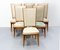 Mid-Century French Dining Chairs in Beech and Skai, 1950, Set of 6 2