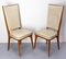 Mid-Century French Dining Chairs in Beech and Skai, 1950, Set of 6 5