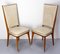 Mid-Century French Dining Chairs in Beech and Skai, 1950, Set of 6, Image 5