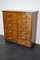 German Industrial Beech and Oak Apothecary Cabinet, Mid-20th Century 2