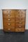 German Industrial Beech and Oak Apothecary Cabinet, Mid-20th Century 12