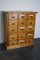 Antique German Pine Apothecary Cabinet with Enamel Shields, 1900s 7