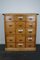 Antique German Pine Apothecary Cabinet with Enamel Shields, 1900s 14