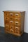 Antique German Pine Apothecary Cabinet with Enamel Shields, 1900s 5