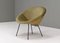 Velvet Circle Armchair, 1950s, Image 3