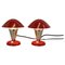 Bauhaus Nachttischlampen mit flexiblem Schirm, 1930er, 2er Set 5