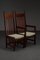 Haagse School High Back Dining Chair Set by H. Wouda for H. Pander & Zn., 1920s, Set of 6 5