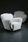 Art Deco White Lounge Chairs, 1930s, Set of 2 1