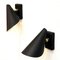 Black Metal Cone Wall Sconces from Värnamo AB Sweden, 1950s, Set of 2, Image 4