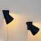 Black Metal Cone Wall Sconces from Värnamo AB Sweden, 1950s, Set of 2, Image 6