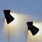 Black Metal Cone Wall Sconces from Värnamo AB Sweden, 1950s, Set of 2, Image 2