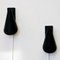 Black Metal Cone Wall Sconces from Värnamo AB Sweden, 1950s, Set of 2, Image 3