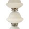 Murano Glass Table Lamp with Grey Velvet Shade, Italy, 1950s 5