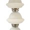 Murano Glass Table Lamp with Grey Velvet Shade, Italy, 1950s, Image 5