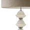 Murano Glass Table Lamp with Grey Velvet Shade, Italy, 1950s, Image 2