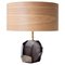 Mid-Century Modern Dark Grey Murano Table Lamp, Italy, 1950s, Image 1