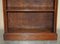 Small Regency Hardwood & Marble Bookcases with Brass Gallery, 1810s, Set of 2 14