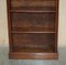 Small Regency Hardwood & Marble Bookcases with Brass Gallery, 1810s, Set of 2 5