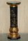 Chinese Neoclassical Style Chinoiserie Lacquered Torcheres Columns, 1920s, Set of 2 8