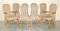 Art Deco Burr Walnut Dining Table & Chairs by Robin & Lucienne Day for Hille London, Set of 9 3