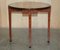 Table Console Demi Lune en Ronce de Noyer et Bois, 1900s 20