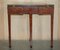 Demi Lune Console Card Table in Burr Walnut & Timber, 1900s, Image 11