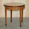 Demi Lune Console Card Table in Burr Walnut & Timber, 1900s, Image 12