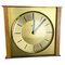 Modernist Teak and Brass Wall or Table Clock from Zentra, Germany, 1960s, Image 1
