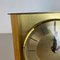 Modernist Teak and Brass Wall or Table Clock from Zentra, Germany, 1960s 6