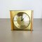 Modernist Teak and Brass Wall or Table Clock from Zentra, Germany, 1960s, Image 3