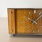 Horloge de Table Moderniste en Teck et Métal de Zentra, Allemagne, 1970s 7