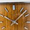 Modernist Teak and Metal Table Clock from Zentra, Germany, 1970s, Image 8