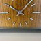 Modernist Teak and Metal Table Clock from Zentra, Germany, 1970s 5