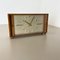 Vintage Hollywood Regency Wooden Walnut Table Clock attributed to Kienzle, Germany 1960s, Image 3