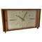 Vintage Hollywood Regency Wooden Walnut Table Clock attributed to Kienzle, Germany 1960s, Image 1