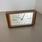 Vintage Hollywood Regency Wooden Walnut Table Clock attributed to Kienzle, Germany 1960s, Image 4