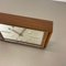 Vintage Hollywood Regency Wooden Walnut Table Clock attributed to Kienzle, Germany 1960s, Image 10