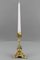 French Rococo Style Candlestick in Bronze, 1920s 2